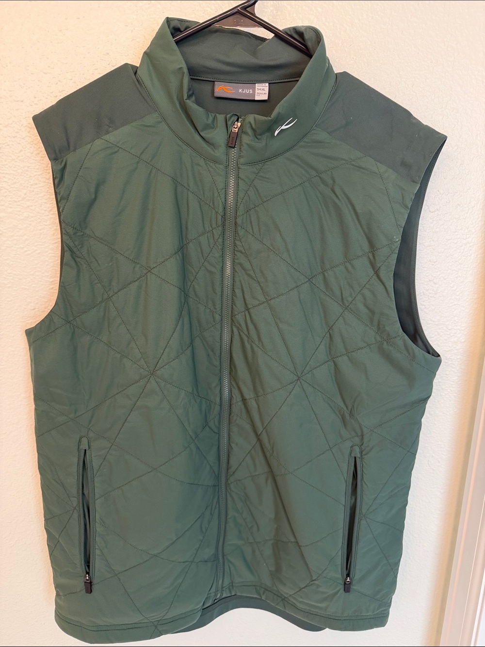 Men's Quilted Green Vest by KJUS
